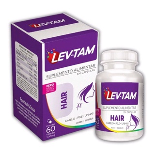 Polivitaminico Lev-Tam Hair Cabelos e Unhas C/60 Cápsulas