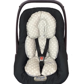 Almofada forro acolchoado para ajustar o bebê em aparelho bebê conforto, cadeirinha e carrinhos 70 cm x 40 cm produto lika baby (8)