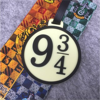 VG Harry Potter Luggage Tag College Badge PVC Suitcase Checking Card Cartoon Anime Backpack Pendant (2)