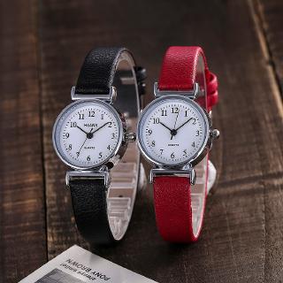 Relógio De Pulso Feminino Com Pulseira De Couro / Quartzo / Elegante / Elegante | Women Casual Quartz Leather Band Strap Watch,Small Dial Watch,Elegant Fashion Ladies Watch