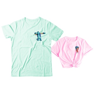 Kit 2 Camiseta Casal Personalizada Monstros Sa Boo e Sulivan Kit Mozao Blogueirinha Envio Imediato