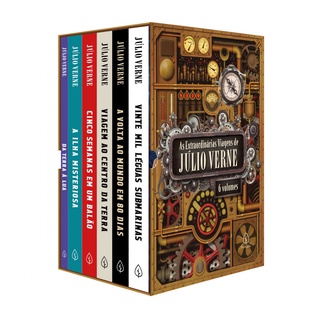 As extraordinárias viagens de Júlio Verne - Box com 6 livros - Principis