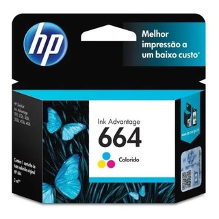CARTUCHO HP 664 Colorido Original Lacrado 2136 2676 2675 3776 5076 super oferta