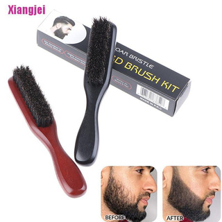 (Xiangjei) Escova De Barba Masculina Com Cerdas De Javali / Pente Para Limpeza De Barba / Barbeiro