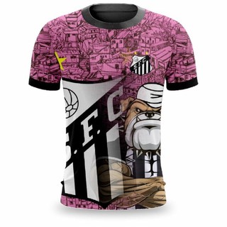 Camisa do Santos Camsita Santos Camisa de time Feminina Rosa e Masculino Quebrada