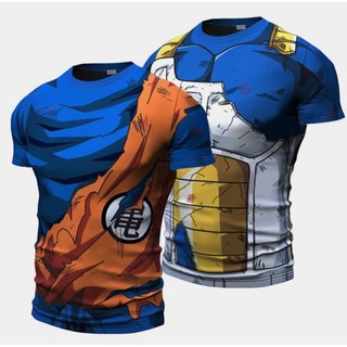 Camiseta estampa full 3D Dragon ball Vegeta Goku