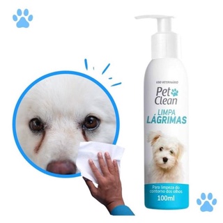 Limpa Lágrimas Para Cães Cachorro Gatos Pets 100ml - Pet Clean
