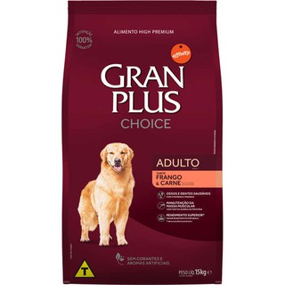 Gran Plus Cães Choice (frango E Carne) - 15kg