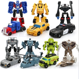 Mini Robôs/Brinquedo Transformer/Optimus Prime/Megatron/Carro Infantil/Figuras De Ação DIY