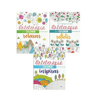 Livros Colorir Para Adultos kit com 3 Antiestresse Mandalas Flores Relaxamento (4)
