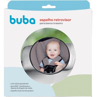 Espelho Retrovisor Para Banco Traseiro Ajustável - Buba Baby