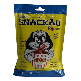 Alimento Petisco Pipoca Para Cachorro Cães Pet Snackão 60g - Ricosso