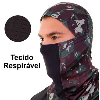 Touca Ninja Mascara Balaclava Bandana Camuflada Uv50+ Pesca Ciclismo Motociclismo
