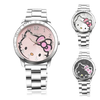 Relógio De Quartzo Feminino Pulseira fashion Fofo Desenho hello kitty
