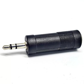Plug Adaptador De Audio P10 Fêmea Para P2 Macho Estereo