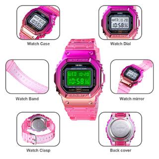 SKMEI 1622 Fashion New Gradient Color Silicone Digital Waterproof Sports Wristwatches Watch Student Kids watch (7)