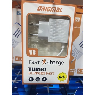 carregador turbo 6.1A v8 2 entradas micro USB para Android (viva) (5)