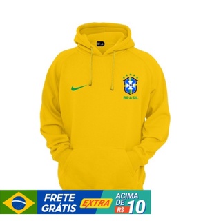 Blusa De Frio Casaco Moletom Brasil Seleção Brasileira CBF Orj