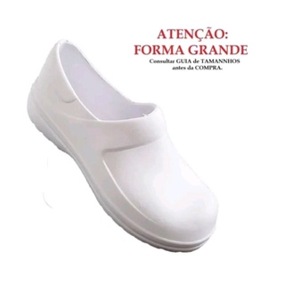 Sapato Uniforme Enfermagem Unissex Fechado Branco ou Preto - EPI (4)