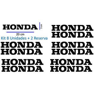 Kit 10 Unidades Adesivo Honda para Rodas, Adesivo Honda de Motos, Adesivo Com Nome Honda Para Roda Liga Leve, Adesivo Roda Honda, Adesivos Honda Para Roda De Moto, Kit Adesivos Honda para Roda Moto