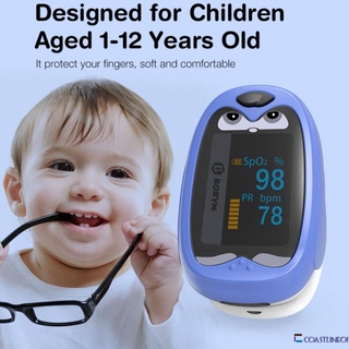 Bico De Dedo Para Bebê Recarregável Oled Pulse Oxímetro / Monitora De Saúde / Medidor De Frequência Cardíaca Para Crianças De 1-12 Anos