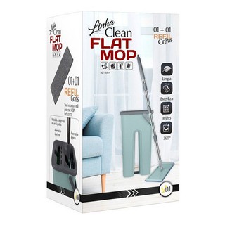 Rodo Magico Flat Mop Vassoura Limpeza De Piso + Brinde 1 Refil Original da 123útil (3)