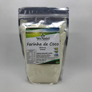 Farinha De Coco Branca Premium 500g Wenutri Com Nota Fiscal