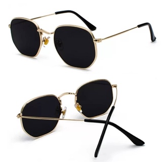 Oculos de Sol Feminino Oculos Hexagonal Metal Masculino Solar Oculos Escuro