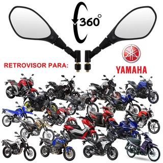 Espelho Retrovisor Moto Modelo F800/Gs650 360º Graus Esportivo Para Motos Yamaha
