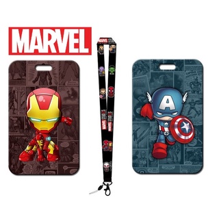 【Pronto para envio! ! ! ! ! ! ! 】Porta Crachá Cartão - Série Marvel - Homem de Ferro Capitão América