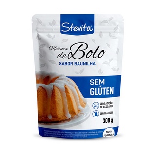 Mistura para Bolo sabor Baunilha 300g Stevita Controle Açúcares Stevia