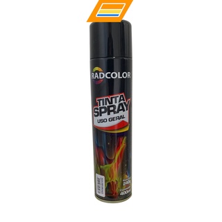 Tinta em Spray Preto Brilhante Uso Geral 400ML Radcolor (1)