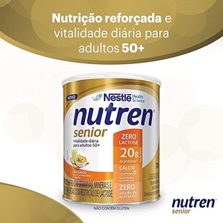 Complemento Alimentar Nutren Senior 50+ Sem Sabor Zero Lactose com 740g (2)