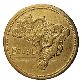 Moeda 1 Cruzeiro (Mapa Do Brasil) Diversos Anos/Bronze-Alumínio - Autênticas - Baixa Tiragem/Para Completar Sua Coleção