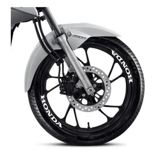 08 Adesivos Honda Para Roda Moto 20x3cm