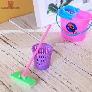 LA 9 Pçs/Conjunto Mini Escova De Vassoura De Brinquedo Para Limpeza De Casa/Cozinha (4)