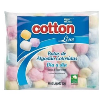 Bolas de Algodão - Cotton - COLORIDA