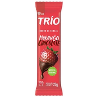 Barra de Cereal Morango Chocolate 20g Trio - 12 UN