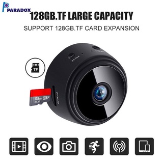 Mini câmera de liga de alumínio A9 720P Wifi câmera IP câmera de visão noturna câmera de detecção de movimento ímã de suporte para cartão TF mini câmera bateria longa PARADOX