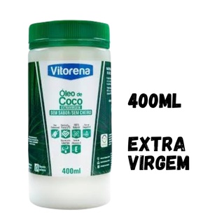 Óleo de Coco Sem Sabor Extra Virgem 400ml - vitorena