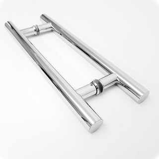Puxador tubular Para Porta Madeira Pivotante ou Vidro 40 cm Alumínio