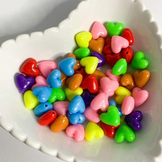 Coração Liso Colorido - Pacote com 40 gramas