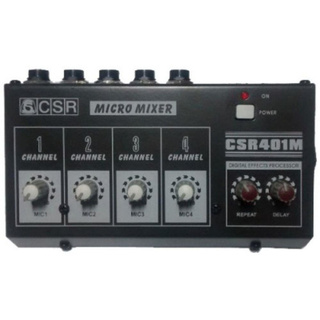 Micro Mixer Csr Csr401m 4 Canais Com Efeito Mesa De Som Loja