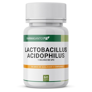 Lactobacillus Acidophilus 1 bilhão de UFC 60 Cápsulas Auxiliam no controle da diarreia