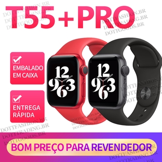 Relógio Inteligente T55 + PRO Pode Colocar Fotos / Relógio De Chamada Bluetooth / Suporte Pulseira Desportiva Portuguesa