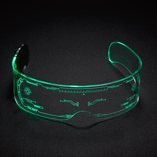 Óculos luminosos de LED retro punk festa moda cor óculos luminosos para homens e mulheres (6)