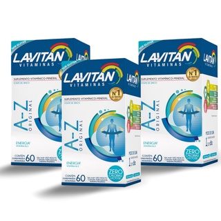 kit 3 Lavitan A-z Cimed Com 60 Comprimidos