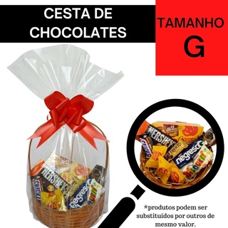 Cesta De Chocolates Decorada - Tam G (1)