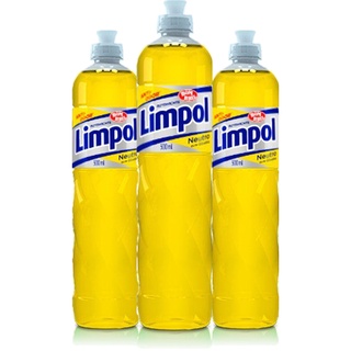 Detergente Limpol 500ml - Kit 3 unidades