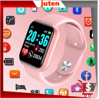 Rel Gio Smart Watch Y68 Prova D 'Gua Digital Rosa Feminino / Smartwatch Digital Com Rel Gio E Monitor 3c (Pronta Enterega) Lp